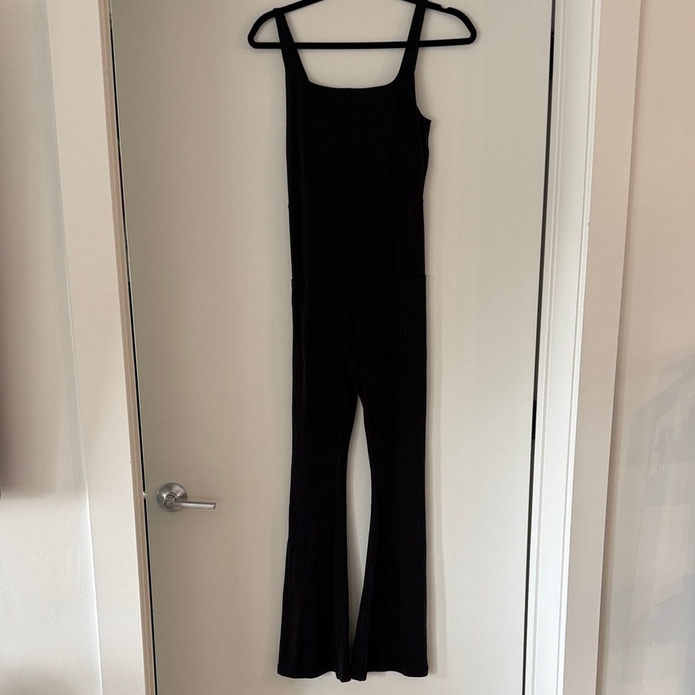 Aerie black Real Me xtra pocket bootcut jumpsuit